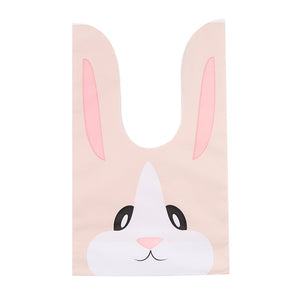 Open image in slideshow, 10/50pcs/lot Cute Rabbit Ear Bags Cookie Plastic Bags&amp;Candy Gift Bags For Biscuits Snack Baking Package And Event Party Supplies
