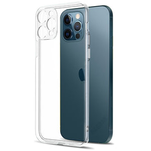 Camera Lens Protection Clear Phone Case For iPhone 12 Pro Max Silicone Soft Cover For iPhone 12 Mini Shockproof Back Cover Gift